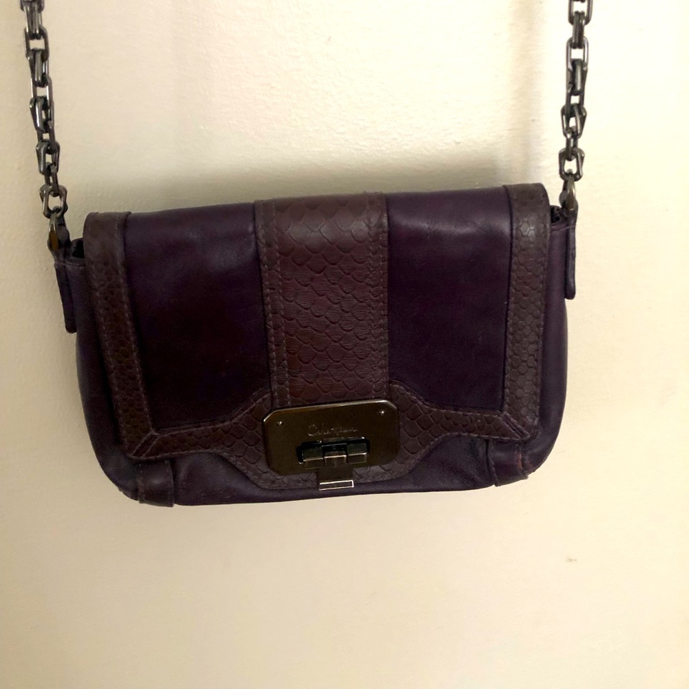 Cole Haan leather saddlebag